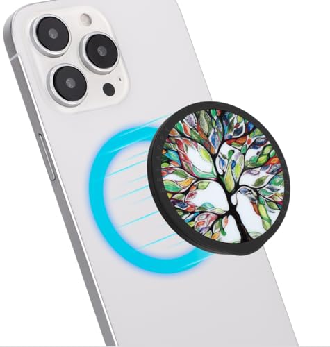 Haobobro Faltbarer Handy Ständer - Magnetische Handy Griff Fingerhalterung - Inklusive Adapterring für MagSafe - Phone Ständer für iPhone, Samsung, Xiaomi, LG, Sony und mehr Smartphones - Glücksbaum Haobobro Faltbarer Handy Ständer - Magnetische Handy Griff Fingerhalterung - Inklusive Adapterring für MagSafe - Phone Ständer für iPhone, Samsung, Xiaomi, LG, Sony und mehr Smartphones - Glücksbaum von HAOBOBRO