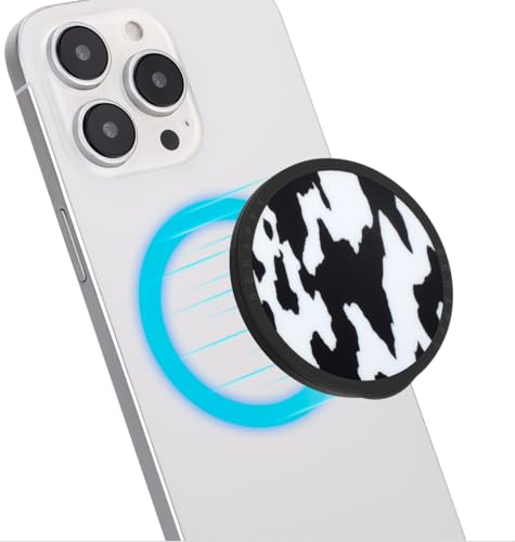 Haobobro Faltbarer Handy Ständer - Magnetische Handy Griff Fingerhalterung - Inklusive Adapterring für MagSafe - Phone Ständer für iPhone, Samsung, Xiaomi, LG, Sony und mehr Smartphones - Kuh-Muster Haobobro Faltbarer Handy Ständer - Magnetische Handy Griff Fingerhalterung - Inklusive Adapterring für MagSafe - Phone Ständer für iPhone, Samsung, Xiaomi, LG, Sony und mehr Smartphones - Kuh-Muster von HAOBOBRO