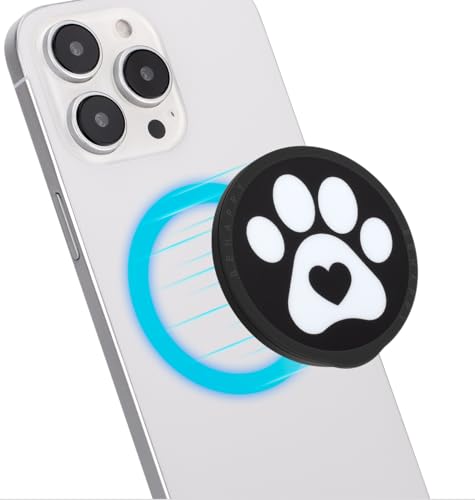 Haobobro Faltbarer Handy Ständer - Magnetische Handy Griff Fingerhalterung - Inklusive Adapterring für MagSafe - Phone Ständer für iPhone, Samsung, Xiaomi, LG, Sony und mehr Smartphones - Pfote Haobobro Faltbarer Handy Ständer - Magnetische Handy Griff Fingerhalterung - Inklusive Adapterring für MagSafe - Phone Ständer für iPhone, Samsung, Xiaomi, LG, Sony und mehr Smartphones - Pfote von HAOBOBRO