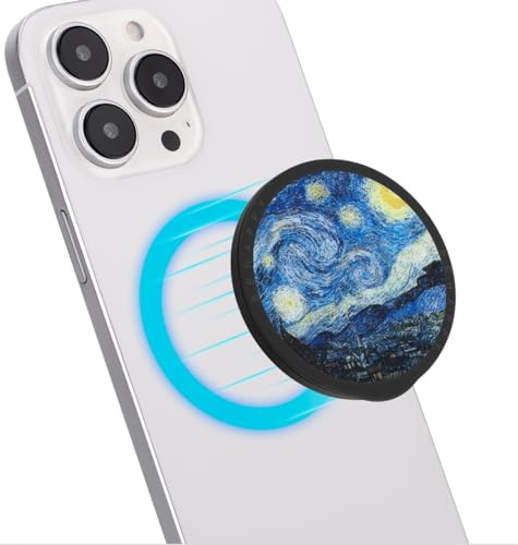 Haobobro Faltbarer Handy Ständer - Magnetische Handy Griff Fingerhalterung - Inklusive Adapterring für MagSafe - Phone Ständer für iPhone, Samsung, Xiaomi, LG, Sony und mehr Smartphones - Starry night Haobobro Faltbarer Handy Ständer - Magnetische Handy Griff Fingerhalterung - Inklusive Adapterring für MagSafe - Phone Ständer für iPhone, Samsung, Xiaomi, LG, Sony und mehr Smartphones - Starry night von HAOBOBRO