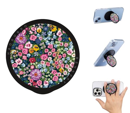 Haobobro Faltbarer Handy Ständer & Magnetischer Griff - Kompatibel mit MagSafe - Smartphone Halterung/Fingerhalter für iPhone 15 14 13 12 Serie - Blume Haobobro Faltbarer Handy Ständer & Magnetischer Griff - Kompatibel mit MagSafe - Smartphone Halterung/Fingerhalter für iPhone 15 14 13 12 Serie - Blume von HAOBOBRO