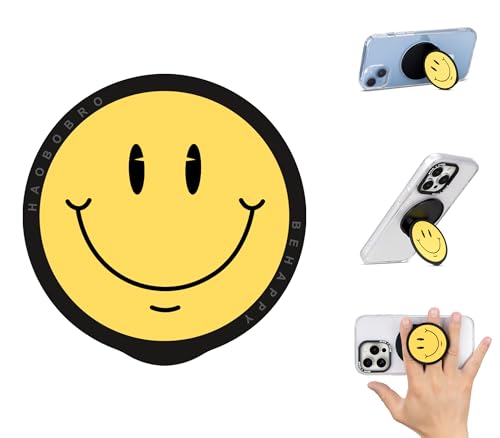 Haobobro Faltbarer Handy Ständer & Magnetischer Griff - Kompatibel mit MagSafe - Smartphone Halterung/Fingerhalter für iPhone 15 14 13 12 Serie - Smiley Haobobro Faltbarer Handy Ständer & Magnetischer Griff - Kompatibel mit MagSafe - Smartphone Halterung/Fingerhalter für iPhone 15 14 13 12 Serie - Smiley von HAOBOBRO