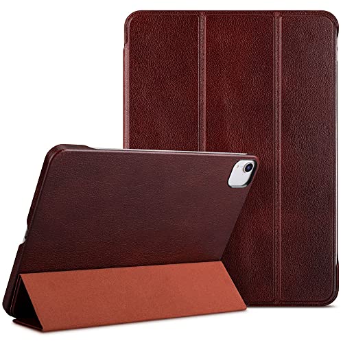 Haobobro iPad Pro 11 (3. Generation) Leder Hülle - 11" iPad Pro Smart Folio - iPad Pro 11 Lederhülle extra Dünn - Auto Schlafen Wachen Ledercase - iPad Pro 11 Leather Case Cover - Braun von HAOBOBRO