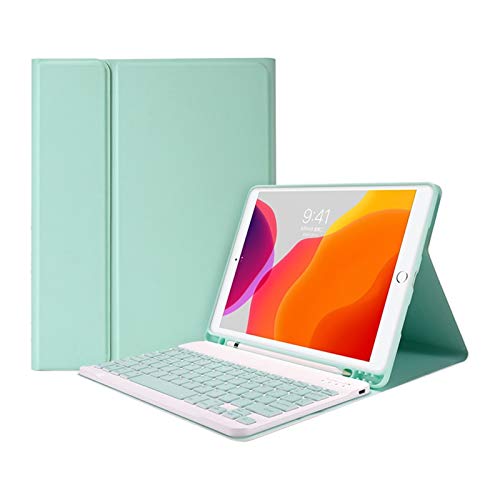 HAODEE Für iPad Mini 6 8,3 Zoll Hülle mit Stifthalter Bluetooth Maus Tastatur Hülle (Farbe: Q Blau, Größe: Mini 6 8.3) von HAODEE