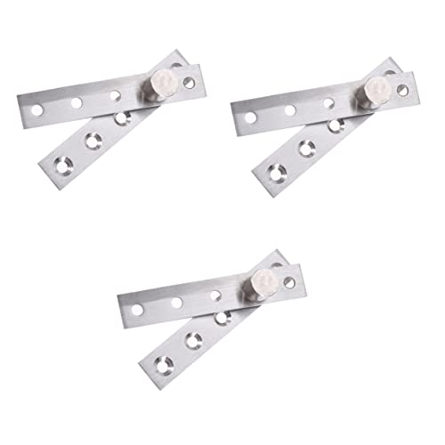 3 Stück 360 Drehung Größe M Schrank Silber Holz Grad Mm*mm nach unten drehbarer Schrank Duty Shaft Edelstahl verstecktes Scharnier for Türen Möbel Schweres Off-Door-Exzenterscharnier von HAODUOO