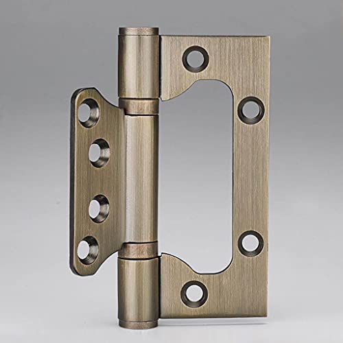 5 Stück/Set langlebige Edelstahlscharniere, 4-Zoll-Scharniere, robuste Holztürscharniere, Off-Axis-Scharniere for den Innenbereich(Bronze) von HAODUOO