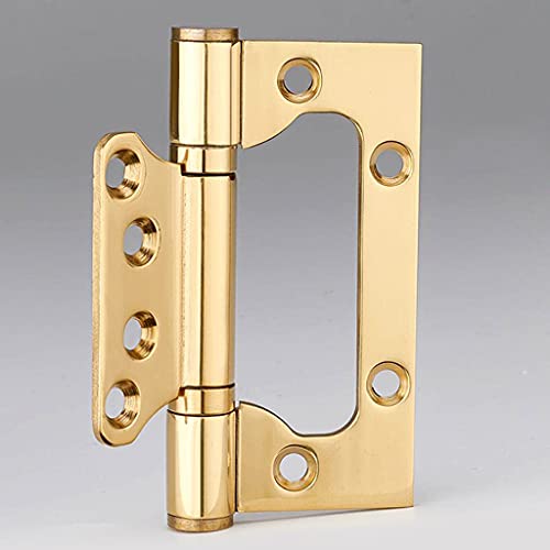 5 Stück/Set langlebige Edelstahlscharniere, 4-Zoll-Scharniere, robuste Holztürscharniere, Off-Axis-Scharniere for den Innenbereich(Gray) von HAODUOO