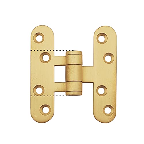 5 Stück gebürstetes Messing, Deko-Messing, Möbel, dekorative Türscharniere, Miniatur-Scharniere, Schmuckkästchen-Scharniere, Hardware-Beschläge, Scharniere(60mm) von HAODUOO