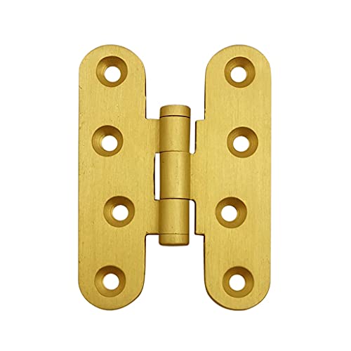 5 Stück gebürstetes Messing, Deko-Messing, Möbel, dekorative Türscharniere, Miniatur-Scharniere, Schmuckkästchen-Scharniere, Hardware-Beschläge, Scharniere(70mm) von HAODUOO