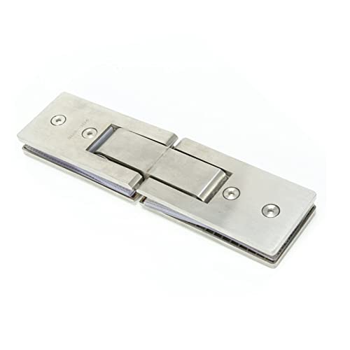 Badezimmer-Klemmclip, Glastürscharnier, 180-Grad-Glastürscharnier, 304-Edelstahl-Duschglastürscharnier, Badezimmer-Türklemmscharnier mit langem Streifen Badezimmer-Klemmclip, Glastürscharnier, 180-Grad-Glastürscharnier, 304-Edelstahl-Duschglastürscharnier, Badezimmer-Türklemmscharnier mit langem Streifen von HAODUOO
