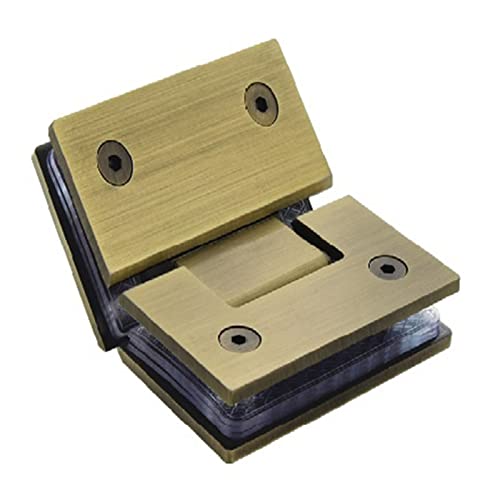 Badezimmer-Klemmclip, Glastürscharnier, Badezimmerklemme, Glastürscharnier aus Edelstahl 304, Scharnier for Duschglastüren, Glasklemmen-Zug-Schiebetürscharnier(135 Degrees) von HAODUOO