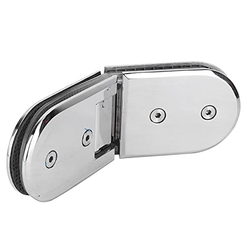Glastürscharnier, Badezimmerklemme, 135 Grad, Scharnier-Ersatzteile for Glas-Duschraumtüren, robuste Badezimmer-Torklemme, Duschtürhalterung, Scharnier-plattierter Clip, for 8–12 mm Glasscharnier Glastürscharnier, Badezimmerklemme, 135 Grad, Scharnier-Ersatzteile for Glas-Duschraumtüren, robuste Badezimmer-Torklemme, Duschtürhalterung, Scharnier-plattierter Clip, for 8–12 mm Glasscharnier von HAODUOO