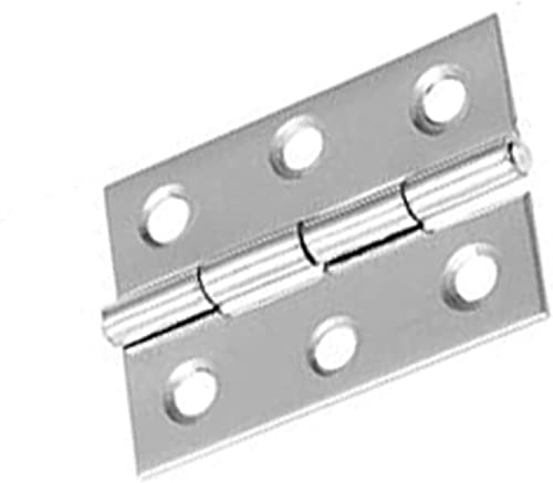 Scharniere, 10 Stück Edelstahl-Scharnierscharnier ohne Rillenlager, verdicktes stummes Türscharnier, stummes flaches Scharnier, Türscharnierscharniere von HAODUOO