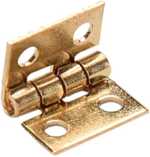 Scharniere, 10 Teile/los 10 * 8 MM Handwerkzeuge Hardware Mini Schrank Schublade Scharnier Stoßscharnier Kupfer Gold 4 Kleine Scharnierlochscharniere von HAODUOO