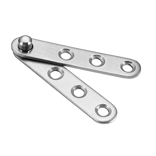 Türscharnier aus Edelstahl, 58 mm lang, 360 Grad drehbar, for Haustür, Werkzeugkasten, Schrank, Hardware, Fensterscharnier, xiaoyu Scharnier, 10 Stück von HAODUOO