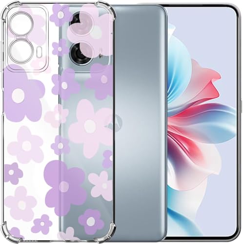 HAOFUGUI Blume Handyhülle für Motorola Moto G85 5G Blume Transparent Hülle, Mädchen Blume Design Case, Mode Ultra Dünn Transparent Schutzhülle Stoßfest TPU Bumper Clear Case-SJ503 HAOFUGUI Blume Handyhülle für Motorola Moto G85 5G Blume Transparent Hülle, Mädchen Blume Design Case, Mode Ultra Dünn Transparent Schutzhülle Stoßfest TPU Bumper Clear Case-SJ503 von HAOFUGUI