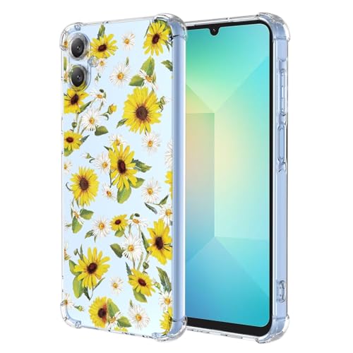 HAOFUGUI Blume Handyhülle für Samsung Galaxy A06 Blume Transparent Hülle, Mädchen Blume Design Case, Mode Ultra Dünn Transparent Schutzhülle Stoßfest TPU Bumper Clear Case-A78 HAOFUGUI Blume Handyhülle für Samsung Galaxy A06 Blume Transparent Hülle, Mädchen Blume Design Case, Mode Ultra Dünn Transparent Schutzhülle Stoßfest TPU Bumper Clear Case-A78 von HAOFUGUI