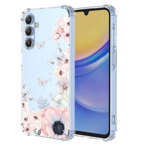HAOFUGUI Blume Handyhülle für Samsung Galaxy A16 Blume Transparent Hülle, Mädchen Blume Design Case, Mode Ultra Dünn Transparent Schutzhülle Stoßfest TPU Bumper Clear Case-A48 HAOFUGUI Blume Handyhülle für Samsung Galaxy A16 Blume Transparent Hülle, Mädchen Blume Design Case, Mode Ultra Dünn Transparent Schutzhülle Stoßfest TPU Bumper Clear Case-A48 von HAOFUGUI
