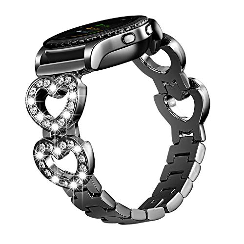 HAOLIRA Kompatible mit Samsung Galaxy Watch 5/ Watch 5 Pro/Galaxy Watch 4/ Watch 4 Classic Armband, 20mm Damen Bling Edelstahl Metall Ersatzband für Galaxy Watch Active 2/ Galaxy Watch 3 von HAOLIRA