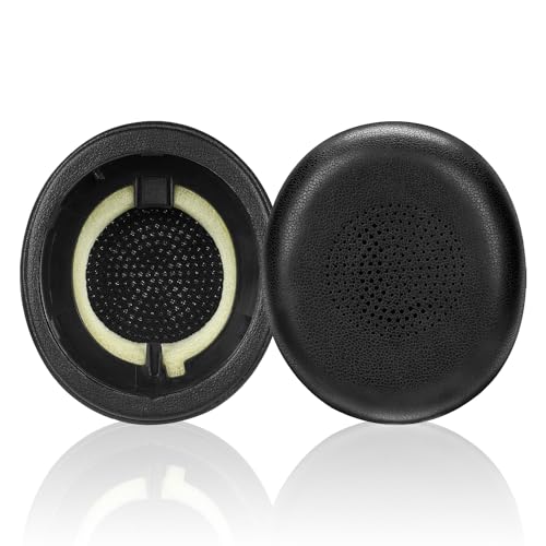 Ersatz-Ohrpolster für Jabra Evolve2 65 (65MS 65UC USB)/Evolve2 40 (40UC 40MS USB)/Elite 45h On-Ear Wireless Headset, Kopfhörer, Ohrpolster, Ohrmuschel-Abdeckung, Schwarz von HAOMUK
