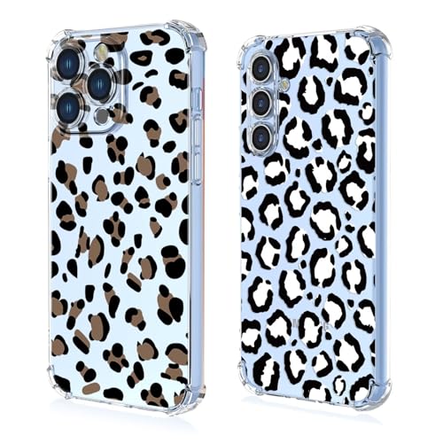 HAONANDE 2 Stück Transparent Handyhülle für Oneplus 8T / OnePlus 9R Hülle,Durchsichtig Aesthetic Leopard Muster Muster Case-A15+A81 HAONANDE 2 Stück Transparent Handyhülle für Oneplus 8T / OnePlus 9R Hülle,Durchsichtig Aesthetic Leopard Muster Muster Case-A15+A81 von HAONANDE