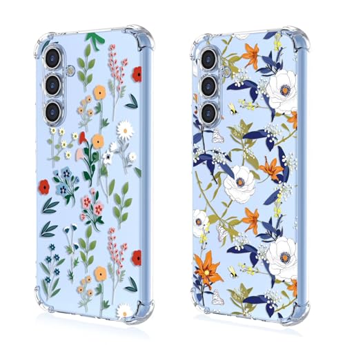 HAONANDE 2 Stück Transparent Handyhülle für Xiaomi Redmi Note 8T Hülle,Durchsichtig Aesthetic Blumen Muster Case-A46+A95 HAONANDE 2 Stück Transparent Handyhülle für Xiaomi Redmi Note 8T Hülle,Durchsichtig Aesthetic Blumen Muster Case-A46+A95 von HAONANDE
