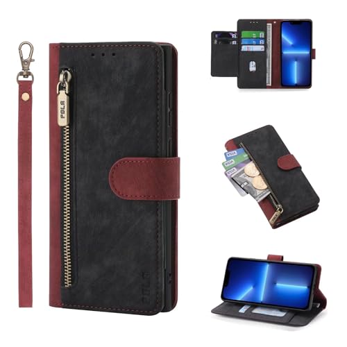 HAONANDE Brieftasche Handytasche für Oppo A78 5G / Oppo A1X 5G, Leder Flip Folio Magnetisch Klapphülle mit 6 Kartenfach, Stand, FRID-Schutz, Handschlaufe, Stoßfest Schutzhülle Schwarz HAONANDE Brieftasche Handytasche für Oppo A78 5G / Oppo A1X 5G, Leder Flip Folio Magnetisch Klapphülle mit 6 Kartenfach, Stand, FRID-Schutz, Handschlaufe, Stoßfest Schutzhülle Schwarz von HAONANDE