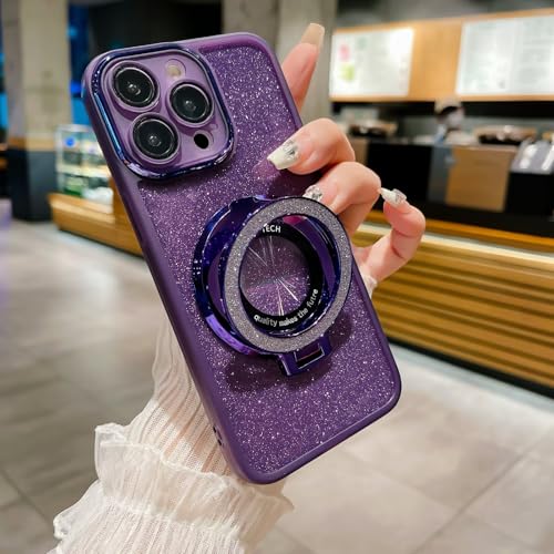HAONANDE Magnetisch Glitzer Handyhülle für VIVO Y36 5G / Y27 5G / Y36 4G, Galvanisierte Niedliche Glitzernde Bling Schutzhülle Klar Case für Frauen und Mädchen mit Ständer,Kameraschutz Lila HAONANDE Magnetisch Glitzer Handyhülle für VIVO Y36 5G / Y27 5G / Y36 4G, Galvanisierte Niedliche Glitzernde Bling Schutzhülle Klar Case für Frauen und Mädchen mit Ständer,Kameraschutz Lila von HAONANDE