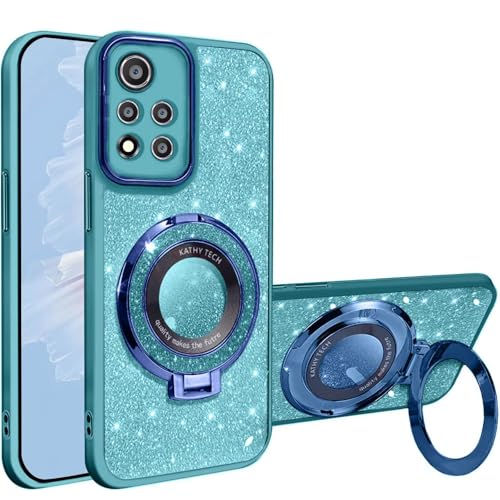 HAONANDE Magnetisch Glitzer Handyhülle für Xiaomi Redmi Note 11 PRO+ Plus 5G, Galvanisierte Niedliche Glitzernde Bling Schutzhülle Klar Case für Frauen und Mädchen mit Ständer,Kameraschutz Blau HAONANDE Magnetisch Glitzer Handyhülle für Xiaomi Redmi Note 11 PRO+ Plus 5G, Galvanisierte Niedliche Glitzernde Bling Schutzhülle Klar Case für Frauen und Mädchen mit Ständer,Kameraschutz Blau von HAONANDE