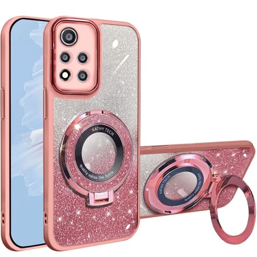 HAONANDE Magnetisch Glitzer Handyhülle für Xiaomi Redmi Note 11 PRO+ Plus 5G, Galvanisierte Niedliche Glitzernde Bling Schutzhülle Klar Case für Frauen und Mädchen mit Ständer,Kameraschutz Rosa HAONANDE Magnetisch Glitzer Handyhülle für Xiaomi Redmi Note 11 PRO+ Plus 5G, Galvanisierte Niedliche Glitzernde Bling Schutzhülle Klar Case für Frauen und Mädchen mit Ständer,Kameraschutz Rosa von HAONANDE