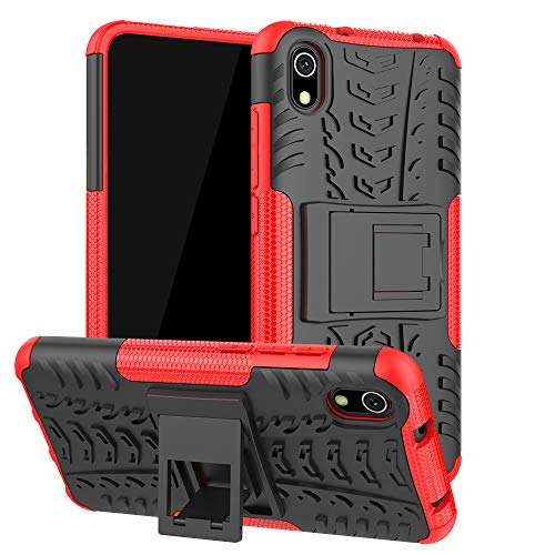 HAOTIAN Handyhülle für Xiaomi Redmi 9AT / Redmi 9A, Rugged TPU/PC Hybrid Armor Schutzhülle. Anti-Scratch PC Rückwand Schale + Stoßfeste TPU Innenschutzabdeckung + Faltbarer Halterungen. Rot HAOTIAN Handyhülle für Xiaomi Redmi 9AT / Redmi 9A, Rugged TPU/PC Hybrid Armor Schutzhülle. Anti-Scratch PC Rückwand Schale + Stoßfeste TPU Innenschutzabdeckung + Faltbarer Halterungen. Rot von HAOTIAN