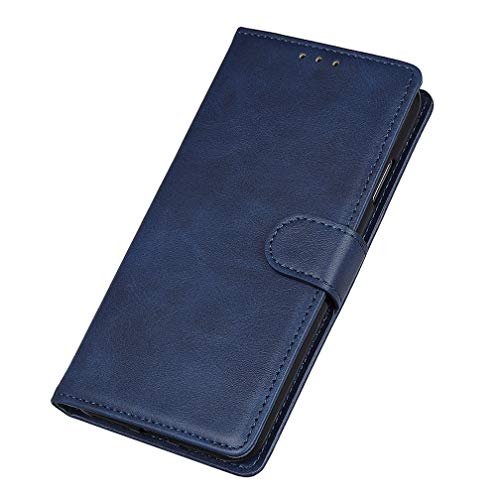 HAOTIAN Hülle für Realme C11 Hülle, Flip Wallet Case Cover, Klapphülle Handytasche, [Flip Stand/Kartensteckplatz] Leder PU Handyhülle, Schutzhülle mit Magnet/Geldbörse/Halter, Blau von HAOTIAN