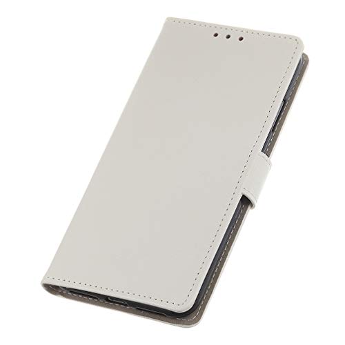 HAOTIAN Hülle für Samsung Galaxy A41 Hülle, Flip Wallet Case Cover, Klapphülle Handytasche, [Flip Stand/Kartensteckplatz] Leder PU Handyhülle, Schutzhülle mit Magnet/Geldbörse/Halter, Weiß von HAOTIAN