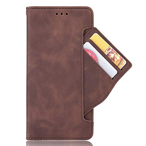 HAOYE Hülle für Oukitel WP5 Hülle, Handyhülle Oukitel WP5 Flip Case Brieftasche Schutzhülle, Premium Leder mit Ständer Funktion & Kartenfach & Magnetic Snap Cover, Braun von HAOTIAN