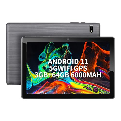 HAOVM HAOVM Tablet, 10-Zoll-Tablet Android 11.0 Pie Tablets Octa-Core 1,6 GHz Prozessor, 3 GB RAM, 64 GB ROM, 10,1 IPS HD-Bildschirm, 5G WLAN, 128 GB Erweiterbar, GPS, Typ-C-Anschluss, 5G WLAN, Androi von HAOVM