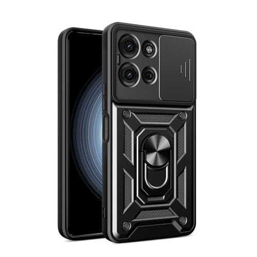 HAOYE Hülle für Motorola Moto G75 5G, Handyhülle mit 360 Grad Finger-Halter Kickstand und Verschiebbare Kameraabdeckung, TPU + PC Schutzhülle Case. Schwarz HAOYE Hülle für Motorola Moto G75 5G, Handyhülle mit 360 Grad Finger-Halter Kickstand und Verschiebbare Kameraabdeckung, TPU + PC Schutzhülle Case. Schwarz von HAOYE