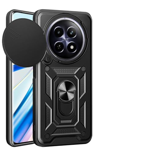 HAOYE Hülle für Oppo Realme 12X 5G / Realme 12 5G, Handyhülle mit 360 Grad Finger-Halter Kickstand und Verschiebbare Kameraabdeckung, TPU + PC Schutzhülle Case. Schwarz HAOYE Hülle für Oppo Realme 12X 5G / Realme 12 5G, Handyhülle mit 360 Grad Finger-Halter Kickstand und Verschiebbare Kameraabdeckung, TPU + PC Schutzhülle Case. Schwarz von HAOYE
