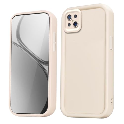 HAOYE Hülle für Oppo Reno 4Z 5G (Reno4 Z) Schutzhülle, Silikon Stoßfeste Handyhülle mit Erhöhten Rändern/Verstärkten Ecken Schlichtem Design Case - Weiß von HAOYE