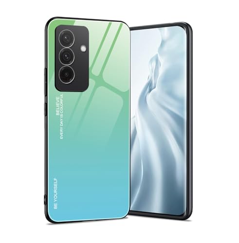 HAOYE Hülle für Samsung Galaxy A36 5G, Farbverlauf-Glas Back Cover Handyhülle, Ultra Thin Cover TPU Silikon Shock Absorption Stoßfest Case Schutzhülle(6) von HAOYE