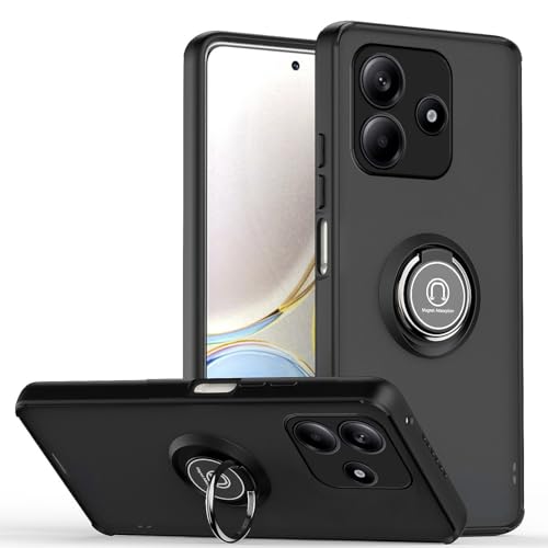 HAOYE Hülle für Xiaomi Redmi Note 14 5G (Not for 4G), Durchscheinend Handyhülle mit 360 Grad Finger-Halter Kickstand, Dual Layer Silica TPU + Harter PC Schutzhülle Case. Schwarz HAOYE Hülle für Xiaomi Redmi Note 14 5G (Not for 4G), Durchscheinend Handyhülle mit 360 Grad Finger-Halter Kickstand, Dual Layer Silica TPU + Harter PC Schutzhülle Case. Schwarz von HAOYE