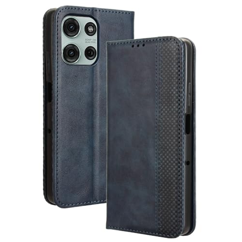 HAOYE Leder Hülle für Motorola Moto G75 5G, Premium PU/TPU Folio Schutzhülle Handyhülle, Flip Case Cover Klapphülle mit Standfunktion & Kartensteckplätzen, Blau HAOYE Leder Hülle für Motorola Moto G75 5G, Premium PU/TPU Folio Schutzhülle Handyhülle, Flip Case Cover Klapphülle mit Standfunktion & Kartensteckplätzen, Blau von HAOYE