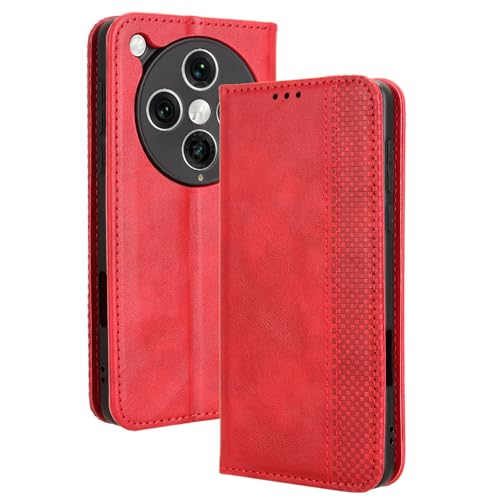 HAOYE Leder Hülle für Oppo Find X8 Pro, Premium PU/TPU Folio Schutzhülle Handyhülle, Flip Case Cover Klapphülle mit Standfunktion & Kartensteckplätzen, Rot HAOYE Leder Hülle für Oppo Find X8 Pro, Premium PU/TPU Folio Schutzhülle Handyhülle, Flip Case Cover Klapphülle mit Standfunktion & Kartensteckplätzen, Rot von HAOYE