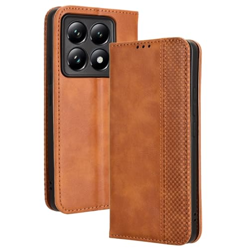 HAOYE Leder Hülle für Xiaomi 14T 5G, Premium PU/TPU Folio Schutzhülle Handyhülle, Flip Case Cover Klapphülle mit Standfunktion & Kartensteckplätzen, Brown HAOYE Leder Hülle für Xiaomi 14T 5G, Premium PU/TPU Folio Schutzhülle Handyhülle, Flip Case Cover Klapphülle mit Standfunktion & Kartensteckplätzen, Brown von HAOYE