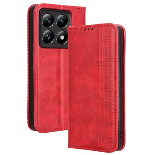 HAOYE Leder Hülle für Xiaomi 14T Pro 5G, Premium PU/TPU Folio Schutzhülle Handyhülle, Flip Case Cover Klapphülle mit Standfunktion & Kartensteckplätzen, Rot HAOYE Leder Hülle für Xiaomi 14T Pro 5G, Premium PU/TPU Folio Schutzhülle Handyhülle, Flip Case Cover Klapphülle mit Standfunktion & Kartensteckplätzen, Rot von HAOYE
