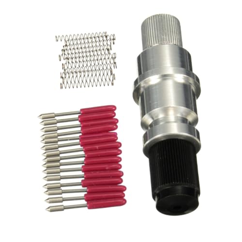 HAPINARY 1 Satz 60 CB09U Zubehör Rasierklingen Bewehrung einziehbar sterben Maschine Punkt Schneideplotter-Werkzeug Halterung für Plotterklingen Vinyl-Schneidemesser-Kit Abs Silver von HAPINARY