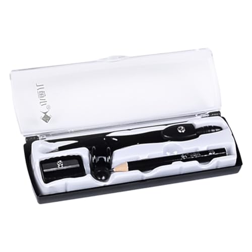 HAPINARY 1 Satz Kompass-Bleistift-Set Geometrie-Kit Trennwerkzeug Helix-Kreismacher Studie geometry set geometrieset Zirkel Kompasse Zirkel zum Zeichnen von Kreisen Aluminiumlegierung Black von HAPINARY