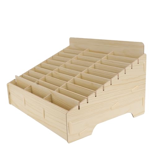 HAPINARY 1 Stück Box Handy-Aufbewahrungsbox Aus Holz Mit Schloss Beutelhalter Halsketten-Display-Ständer Handy-Display-Rack Schreibtisch-Organizer Aus Holz Foto-Display-Ständer von HAPINARY