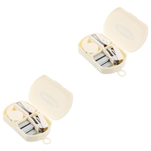 HAPINARY 2 Sätze Heftgerät mit Heftklammern und Cutter für Scrapbooking Tragbares Werkzeugset für Büro und Schule und Leicht zu Verstauen HAPINARY 2 Sätze Heftgerät mit Heftklammern und Cutter für Scrapbooking Tragbares Werkzeugset für Büro und Schule und Leicht zu Verstauen von HAPINARY