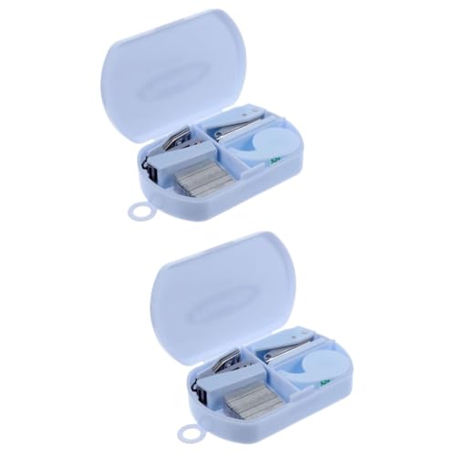 HAPINARY 2 Sets Handwerkzeugkasten, Klebebandspender, Klebeband, Süßer Klebebandspender, Büro Schreibtisch Heftgerät, Schreibtisch Versorgungskit, Klebebandspender, Kleines Klebeband Für von HAPINARY