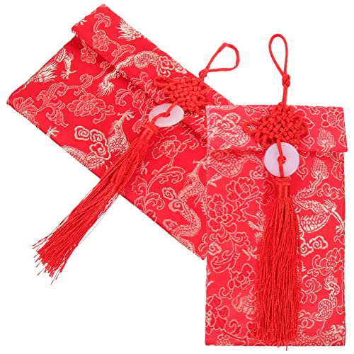HAPINARY 2 Stück Roter Stoffumschlag, Rote Umschläge, Hochzeitstagsdekorationen, Glücksumschläge Für Die Hochzeit, Chinesischer Brokatumschlag, Glücksgeldumschläge, Rotes Päckchen Für Die HAPINARY 2 Stück Roter Stoffumschlag, Rote Umschläge, Hochzeitstagsdekorationen, Glücksumschläge Für Die Hochzeit, Chinesischer Brokatumschlag, Glücksgeldumschläge, Rotes Päckchen Für Die von HAPINARY